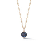 Small Blue Sapphire Pebble Chantecaille Locket Charm