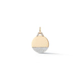 Diamond 4 Row Engravable Disc Charm