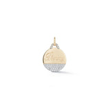 Diamond 4 Row Engravable Disc Charm
