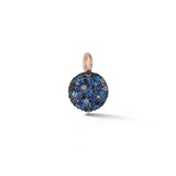 Medium Blue Sapphire Pebble Locket Charm