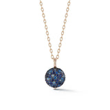Medium Blue Sapphire Pebble Locket Charm