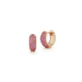 Julian Pink Sapphire Huggie Earrings