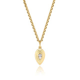Phillips House 18kt Yellow Gold Pear Shaped Diamond Necklace