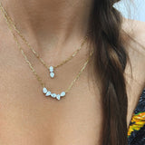 Phillips House 18k Yellow Gold, Platinum and Diamond Pendant Necklace