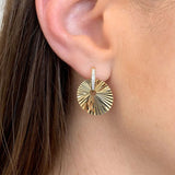 Phillips House 18k Yellow Gold Diamond Aura Huggie Earrings