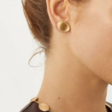 Marco Bicego Lunaria Collection 18k Yellow Gold Petal Stud Earrings