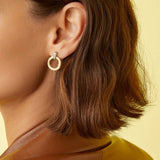 Marco Bicego Jaipur Collection 18k Yellow Gold Stud Drop Diamond Earrings