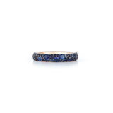 Blue Sapphire Pebble Band