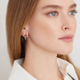 Thoby Blue Sapphire Tubular Huggie Earrings