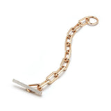Saxon Jumbo Chain Link Diamond Toggle Bracelet