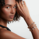 Saxon Jumbo Chain Link Diamond Toggle Bracelet