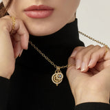 Temple St. Clair 18k Yellow Gold Mini Diamond Orbit With Moonstone