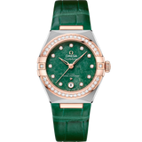 29 mm, steel - Sedna™ gold on leather strap