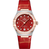 29 mm, steel - Sedna™ gold on leather strap
