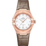 29 mm, Sedna™ gold on leather strap