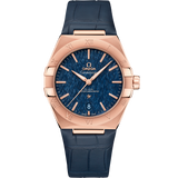 39 mm, Sedna™ gold on leather strap