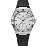 41 mm, steel on rubber strap