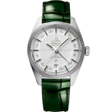 41 mm, platinum on leather strap