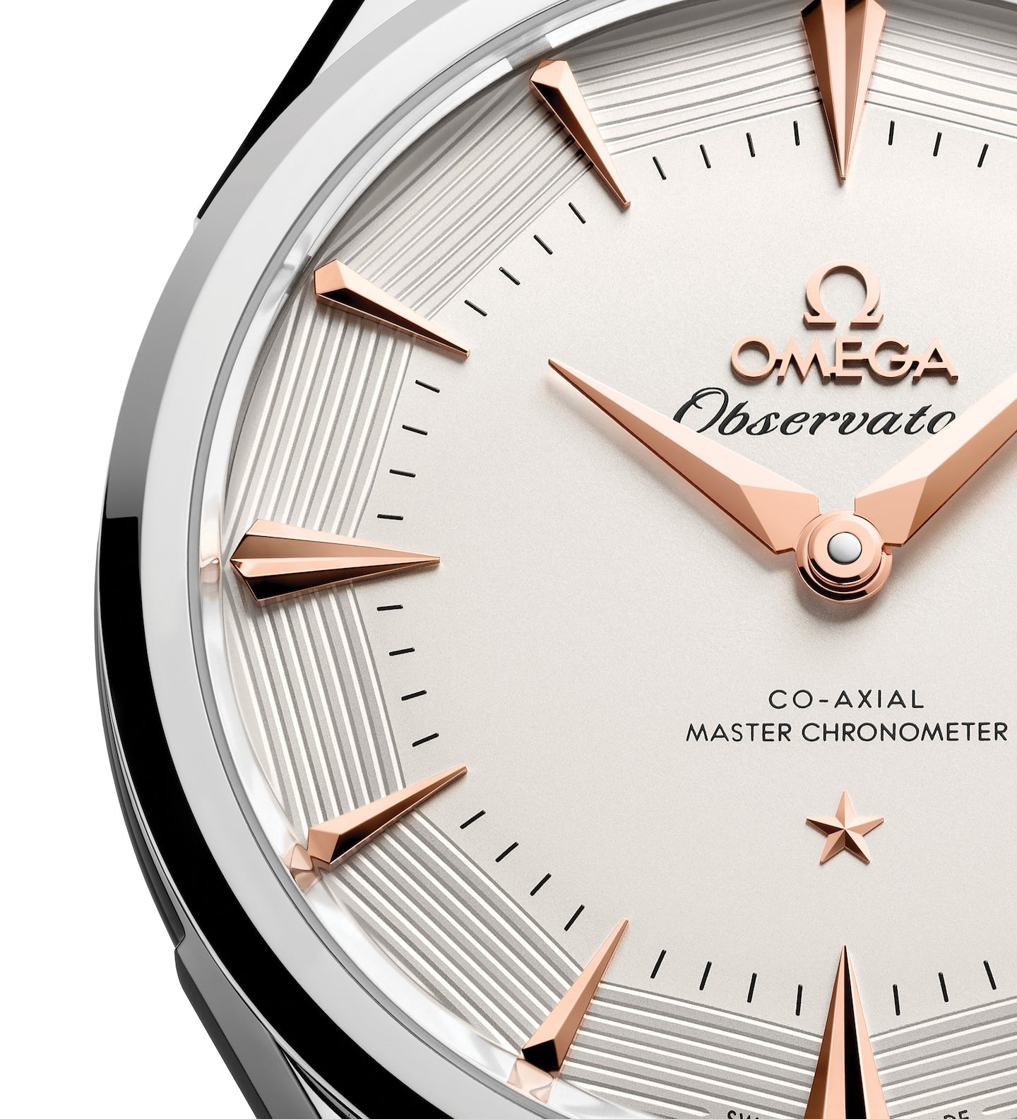 Omega 39.4 mm, O-MEGASTEEL on alligator 14013392102001