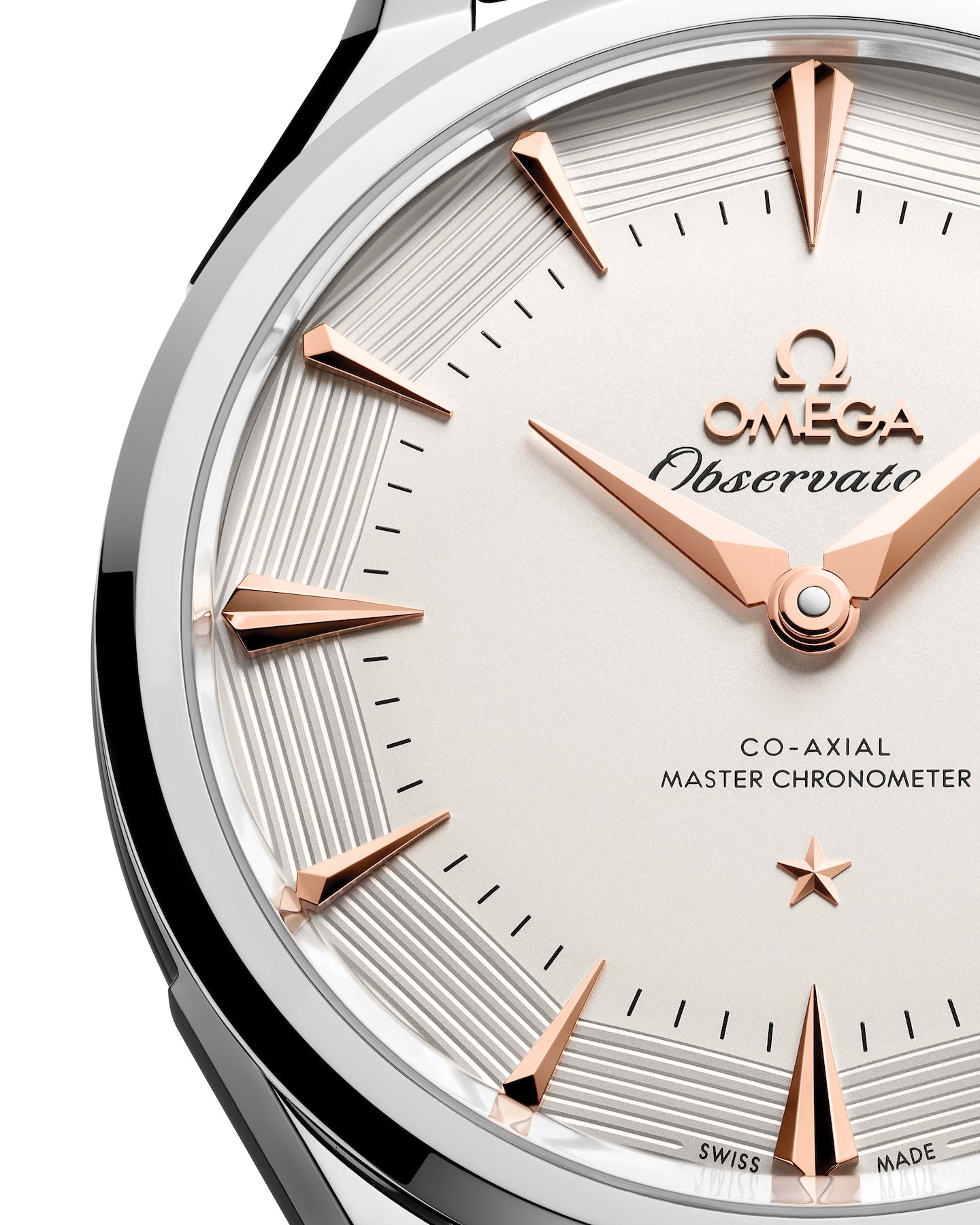 Omega 39.4 mm, O-MEGASTEEL on alligator 14013392102001