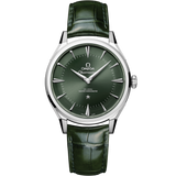 Omega 39.4 mm, O-MEGASTEEL on alligator 14013392110001