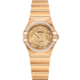 25 mm, yellow gold on yellow gold