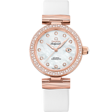 34 mm, Sedna™ gold on leather strap