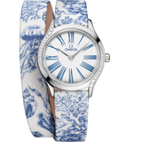 26 mm, steel on toile de jouy