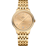34 mm, yellow gold on yellow gold