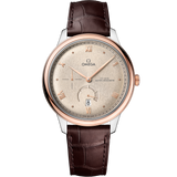 41 mm, steel - Sedna™ gold on leather strap