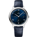 41 mm, steel on leather strap