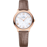 27.5 mm, Sedna™ gold on leather strap