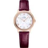 27.5 mm, Sedna™ gold on leather strap