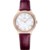 30 mm, Sedna™ gold on leather strap