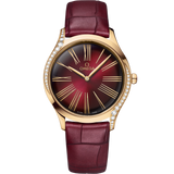 36 mm, Moonshine™ gold on leather strap