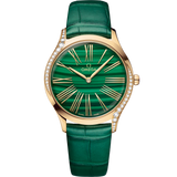 36 mm, Moonshine™ gold on leather strap