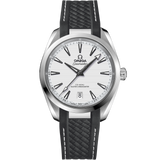 38 mm, steel on rubber strap