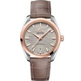 38 mm, steel - Sedna™ gold on leather strap