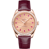 38 mm, Sedna™ gold on leather strap