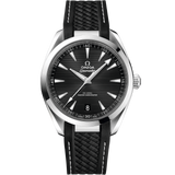 41 mm, steel on rubber strap