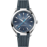 41 mm, steel on rubber strap