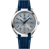 41 mm, steel on rubber strap