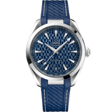 41 mm, steel on rubber strap