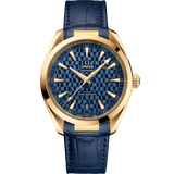 41 mm, yellow gold on leather strap
