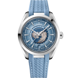 43 mm, steel on rubber strap