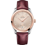 38 mm, steel - Sedna™ gold on leather strap