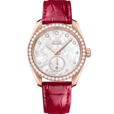 38 mm, Sedna™ gold on leather strap