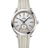 41 mm, steel on rubber strap