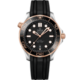 42 mm, steel - Sedna™ gold on rubber strap