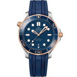 42 mm, steel - Sedna™ gold on rubber strap
